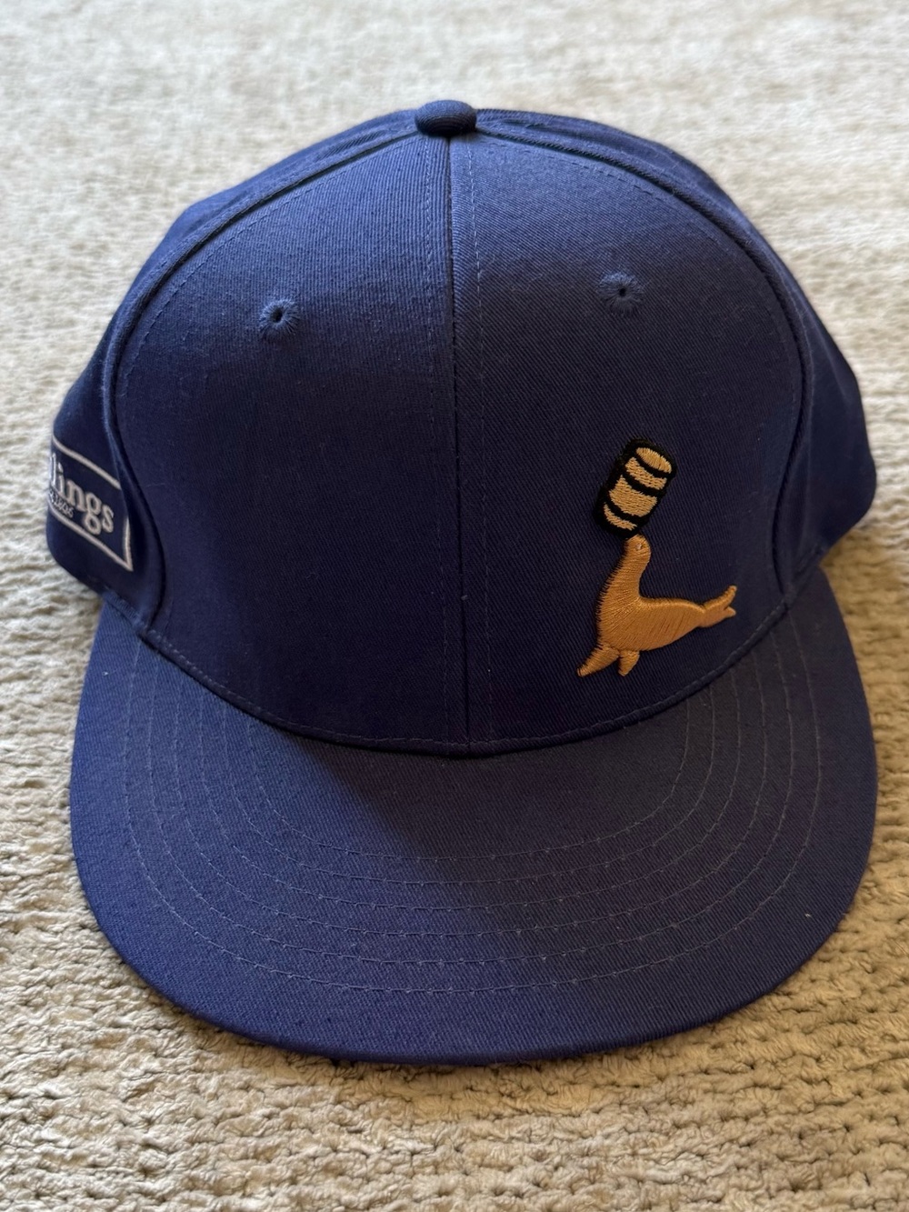 Black Seal Bermuda Goslings Snapback Hat Blue‎ Cotton Sea Run Adjustable Cap